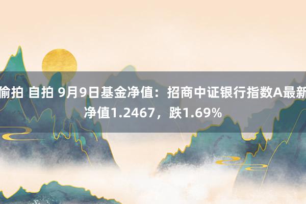 偷拍 自拍 9月9日基金净值：招商中证银行指数A最新净值1.2467，跌1.69%