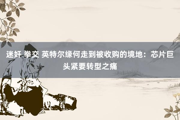 迷奸 拳交 英特尔缘何走到被收购的境地：芯片巨头紧要转型之痛