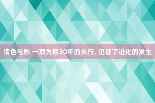 情色电影 一项为期30年的执行， 见证了进化的发生