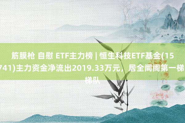 筋膜枪 自慰 ETF主力榜 | 恒生科技ETF基金(159741)主力资金净流出2019.33万元，居全阛阓第一梯队