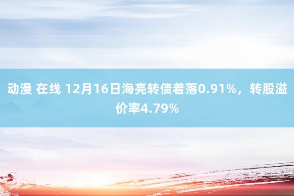 动漫 在线 12月16日海亮转债着落0.91%，转股溢价率4.79%