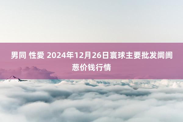 男同 性愛 2024年12月26日寰球主要批发阛阓葱价钱行情