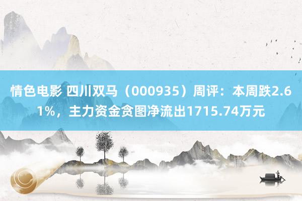 情色电影 四川双马（000935）周评：本周跌2.61%，主力资金贪图净流出1715.74万元